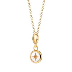 Our resin capture collection, inspired by the beauty of amber, welcomes the celestial addition of the white star resin capture charm necklace. Crafted from 925 sterling silver and plated in 18ct gold, it encases a small star charm within clear resin, revealing its secret beauty when light shines through. This faceted star remains protected, serving as a talisman for courage and self-confidence.  All our charms attach with a clip-on clasp and are compatible with all other leading charm jewellery brands. Simply clip-on or slide-on to a chain, charm bracelet or charm carrier necklace.  All Lily Charmed jewellery comes presented in a beautiful gift box hand tied with ribbon. Material: 18ct Gold Plated Recycled Sterling Silver with Clear Resin.  At Lily Charmed, we strive to provide our custome Chain Charm Bracelet, Box Hand, White Star, Clear Resin, Recycled Sterling Silver, Watch Necklace, Star Charms, Beautiful Gift Boxes, High Quality Jewelry