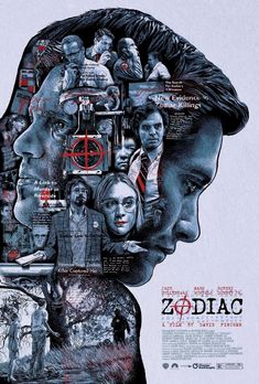 the movie poster for zodiac, starring actors and their roles in various films