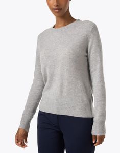 This grey cashmere sweater from White + Warren is the warm essential your wardrobe needs. Knit from 100% cashmere, it's the perfect sweater to layer under your favorite scarves and jackets. Wear it with sleek separates for endless styling options. Grey Cashmere Sweater, Gray Cashmere Sweater, Perfect Sweater, Wardrobe Needs, Cashmere Sweater, Wear It, Cashmere Sweaters, Grey Sweater, Extra Large