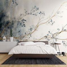 Customizable Design, Chinoiserie Wallpaper Peel and Stick,  Watercolor Peony Tree Wall Mural, Self Adhesive Wallpaper. Floral Mural. Flowers Wallpaper.  Spring Flowers Wallpaper, Tree Wallpaper, Wall Decor, Vintage Wallpaper, Vintage Wallpaper. Watercolor peel and stick paper. Increase your children's imagination with Aura Home Decoration Designs.         🚚 FREE EXPRESS SHIPPING! 🚚 ✓ We can customize our designs (Size, Color etc.) ✓ Premium Materials and Inks ✓ Peel & Stick or Traditional Wall Relaxing Wallpaper For Bedroom, Wallpaper Murals Bedroom Tree, Peaceful Wallpaper For Bedroom, Wallpaper On Ceiling Bedroom Floral, Relaxing Wallpaper Bedroom, Modern Floral Bedroom Wallpaper, London Watercolor Wallpaper Bedroom, Toile Wallpaper Bedroom, Bold Wallpaper Bedroom