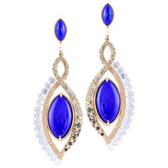 Eye Candy Collection - this collection was inspired by the uniqueness of every human eye and the beauty they behold. These earrings are able to rotate 360°, and this movement makes them trendy and super fun to wear! One side features regal malachite, while the other showcases royal blue lapis. This piece is further accented by the finest semi-precious colour gemstones, and make them a must have for any gemstone lover! 360° Double Sided Malachite and Lapis in 18 Karat Rose Gold with Diamonds, Pea Candy Collection, Lavender Quartz, Lapis Earrings, Rose Quartz Earrings, Human Eye, Sky Blue Topaz, Blue Lapis, Quartz Earrings, Gorgeous Jewelry