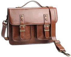 Brown Satchel Backpack For Office, Brown Office Satchel Backpack, Brown Flap Satchel For Office, Classic Brown Backpack Satchel, Classic Brown Satchel Backpack, Brown Flap Satchel With Hasp Closure, Brown Shoulder Backpack With Hasp Closure, Retro Brown Shoulder Bag For Business, Brown School Briefcase