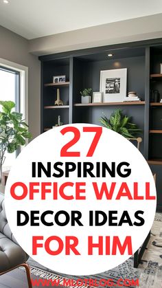 Inspiring office wall decor ideas for him Inspiring Office, Office Decor Ideas, Office Wall, Office Decor, Decor Ideas, Wall Decor, Wall, Wall Décor