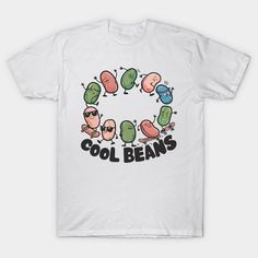 Add a touch of humor to your wardrobe with our "Cool Beans" t-shirt! This playful design features an illustration of cool beans wearing sunglasses, perfect for anyone who loves a good pun and enjoys quirky, fun fashion. Ideal for casual wear, this tee is great for spreading smiles and showcasing your laid-back style. Whether you're out and about or lounging at home, this "Cool Beans" shirt is sure to be a hit. -- Choose from our vast selection of Crewneck and V-Neck T-Shirts to match with your f Cool Beans, Best Puns, Wearing Sunglasses, Fun Fashion, Laid Back Style, Out And About, Playful Design, Design Features, Cool Style