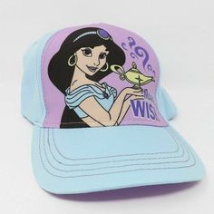 Brand new with tags! by Abg Accessories Disney Licensed Beautiful cap featuring Jasmine holding lamp "Make a WISH" Themed Baseball Cap, Themed Adjustable Baseball Cap, Disney Adjustable Baseball Cap, Adjustable Disney Baseball Cap, Adjustable Themed Cap Style Hat, Themed Adjustable Cap, Adjustable Themed Cap, Disney Adjustable Cap, Adjustable Disney Cap