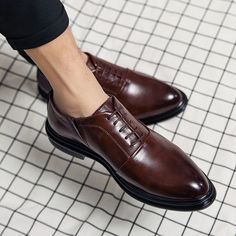 LBSFY -New Office Luxury Leather Shoes Italy Men Derby Shoes Formal Oxford Dress Shoes Fashion Pointed Classic Banquet Brands Moccasins Shoes Italy, Colorful Wedding Shoes, Italy Men, Men's Wedding Shoes, Shoes Formal, Groom Shoes, Leather Formal Shoes, Oxford Dress Shoes, Office Shoes