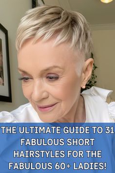 Discover the cutest pixie haircuts for older women, featuring 27 stylish options for fine, curly, and gray hair. Perfect for women over 60, these pixie cuts offer both trendy and easy-to-manage looks. Whether you choose a very short pixie or a layered style, these haircuts are designed to complement round faces and glasses, ensuring a fresh, youthful appearance that is always in style. Shaggy Pixie