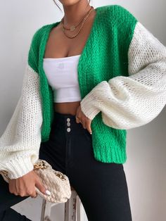 Color Block Crochet Cardigan, Fall Looks For Black Women, Crochet Long Cardigan Pattern, Dress And Cardigan Outfit, Long Cardigan Pattern, Oversized Cardigan Pattern, Crochet Baby Cardigan Free Pattern, Crochet Long Cardigan, Cotton Crochet Patterns