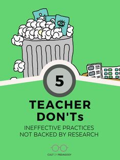 a book with the title 5 teacher don't's effective practices not backed by research