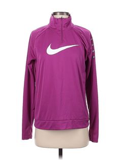 Nike Sweatshirt Size: P Tops - used. 100% POLYESTER | Nike Sweatshirt: Purple Tops - Size P Purple Tops, Nike Track Jacket, Purple Sweatshirt, Nike Sweatshirt, Nike Sweatshirts, Armani Collezioni, Purple Top, Pink Jacket, Petite Tops