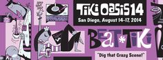 Dig that cool Tiki Oasis banner, man. About Tiki Oasis: Tiki Oasis is “the largest and longest running Tiki Event on planet earth.” Four scrumptious days packed with good times, fun, shopping, symposiums, music and entertainment celebrating everything Tiki. Dr Sketchy’s San Diego is honored to be part of this incredible event. For more Tiki Oasis info, visit www.tikioasis.com #tiki #oasis #tikioasis #tikio #beat #beatnik Tiki Oasis, Tropical Cocktails, Tiki Drinks, Flower Hair Pins, Wedding Options, Set Dress, Oasis