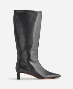 The Dimes Kitten-Heel Knee Boot | Madewell Grad Fits, Kitten Heel Ankle Boots, Kitten Heel Boots, Knee Boot, Beautiful Boots, A Well, Kitten Heel, Fall 2024, Tall Boots