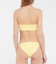 Jade Swim - Ava bandeau bikini top | Mytheresa Big Splash, Swim Shop, Together We Can, Color Design, Jade, Top Brands, Swimming, Luxury Fashion, Yellow