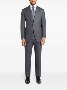 Find TOM FORD Silk Blend Single Breasted Suit on Editorialist. dark grey silk blend fine check print Jacket front button fastening notched lapels two front flap pockets Trousers tapered leg rear welt pocket Gray Silk, Print Jacket, Tapered Legs