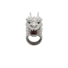 Eastern Dragon, Dragon Head, Gold Alloys, Popular Jewelry, Cz Ring, Precious Metal, Silver Pieces, Ring Silver, Metal Jewelry