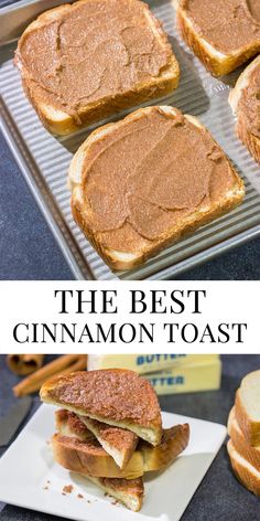 the best cinnamon toast sandwich recipe is made with only three ingredients, and it's ready to be eaten