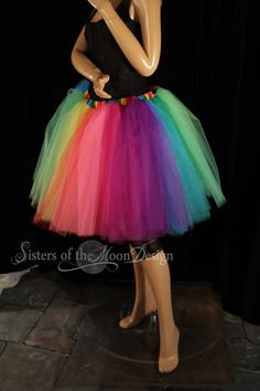 Smart Buys! Double Rainbow tutu tulle skirt knee length adult Pride run race dance costume carnival Rave club - Adul tutu - XS to Plus size - SOTMD starting from $80.00 See more. 🤓 #RaveTutu #AdultTutu #RainbowTutu #PrideWedding #PrincessParty #PrideTutu #TutuSkirt #BacheloretteParty #ClownTutu #ClubWear Fitted Tutu Dress For Carnival Costume Party, Fitted Tutu Dress For Costume Party And Carnival, Carnival Costume Party Fitted Tutu Dress, Multicolor Tulle Tutu Dress For Costume Party, Stretch Tulle Tutu Dress For Costume Party, Fitted Multicolor Tutu Dress For Costume Party, Fitted Multicolor Tutu Dress For Fun, Fun Fitted Tutu Dress For Party, Fun Fitted Multicolor Tutu Dress