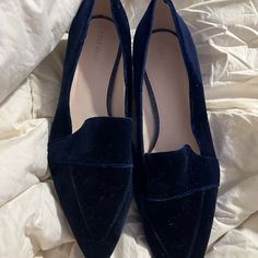 Coke Haan Velvet Blue Loafers Size 8.5 Are Brand New Never Worn Selling Only Several Sites For Cheap, Selling For Only $60 Great For Grifting Or Treating Yourself Blue Flat Loafers For Fall, Blue Slip-on Flats For Fall, Blue Closed Toe Flats For Fall, Blue Pointed Toe Flats For Fall, Casual Blue Pointed Toe Loafers, Chic Blue Pointed Toe Loafers, Blue Pointed Toe Flats For Formal Occasions, Blue Pointed Toe Slip-on Flats, Blue Pointed Toe Flats For Office