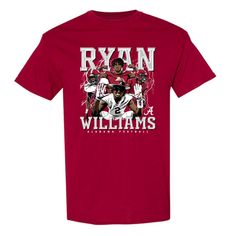 Officially Licensed Merchandise for Ryan Williams at University of Alabama. Your order will be printed & made to order in 3-7 business days once you have placed your order! Your new go to shirt. This staple t-shirt is soft and lightweight, with the right amount of stretch. It's comfortable and flattering for all. • 100% combed and ring-spun cotton. • Ash color is 99% combed and ring-spun cotton, 1% polyester • Heather colors are 50% combed and ring-spun cotton, 50% polyester Size Chart: Custom Print T-shirt For Fans, Graphic Tee T-shirt With Custom Print For Fans, Short Sleeve Graphic Print Shirt For Fans, Graphic Print Short Sleeve Shirt For Fan Gear, Red Custom Print Shirt For Fan Merchandise, Red Custom Print Shirt For Fans, Red Custom Print Fan Apparel Top, Fan Gear Tops With Custom Print And Short Sleeves, Ryan Williams