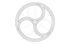 an image of a circle with two circles in the middle and one on the other side