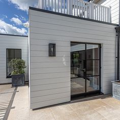 Cedral Click fibre cement cladding White Cladding Exterior, Cedral Cladding, Outdoor Cladding, Extension Exterior, Cement Cladding, House Refurbishment, Zinc Cladding, Fibre Cement Cladding