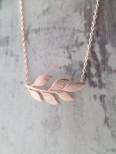 Leaf necklace in Gold Silver or Rose gold Dainty Rose Gold Pendant Necklace, Simple Rose Gold Charm Necklace For Everyday, Rose Gold Necklace With Delicate Chain For Bridesmaid, Rose Gold Delicate Chain Necklace For Bridesmaid, Delicate Rose Gold Sterling Silver Charm Necklaces, Delicate Rose Gold Sterling Silver Charm Necklace, Dainty Rose Gold Necklace For Her, Minimalist Rose Gold Charm Necklace For Wedding, Minimalist Rose Gold Charm Necklace For Bridesmaid