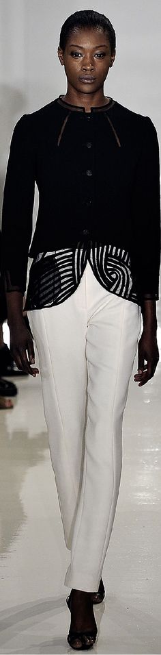 Ralph Rucci Spring 2015 Ready-to-Wear Fashion Magazine Typography, Fashion Magazine Pictures, Elegant Pants, Fashion Black And White, Fashion Shades, Minimal Street Style