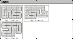 four different sizes and shapes of the floor plan