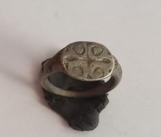 WEARABLE MEDIEVAL EUROPEAN SILVER RING WITH MOTIFS Size - 7 (USA), N (UK) Age: 1200-1300 AD Provenance: London antiques fair 2023; object previously acquired on the European art market in the late 1990s Deer Antler Jewelry, Medieval Rings, Dream Rings, Medieval Aesthetic, Antler Jewelry, Antique Fairs, Medieval Jewelry, Classy Jewelry, European Art