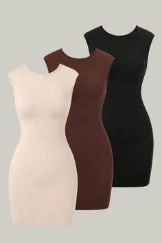 Embrace an air of sophistication in this stunning Casual Bodycon Dress. With a chic round neck and a seductive backless design, this dress combines elegance and allure effortlessly. Its knee length and slim fit accentuate your natural waistline, while the batwing sleeves and medium stretch fabric provide both comfort and style. Don't miss out on this exclusive piece that embodies the essence of luxury fashion. 90% Polyester, 10% Elastane Please allow 3-5 business days to process and ship. Produc Chic Fitted Scoop Neck Dress, Chic Fitted Dress With Scoop Neck, Elegant Fitted Dress With Scoop Neck, Solid Scoop Neck Bodycon Dress, Chic Stretch Bodycon Dress With Scoop Neck, Chic Scoop Neck Stretch Bodycon Dress, Elegant Stretch Mini Dress With Cutout Back, Chic Stretch Sleeveless Dress With Scoop Neck, Chic Sleeveless Scoop Neck Stretch Dress