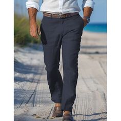 Season:Spring   Fall; Fabric:Linen Cotton Blend; Gender:Men's; Style:Stylish,Formal,Streetwear; Occasion:Daily,Casual,Outdoor; Fit Type:Regular Fit; Function:Comfort; Waistline:Mid Waist; Pattern:Plain; Design:Straight Leg; Brand:OUKU; Pants Type:Dress Pants,Summer Pants,Linen Pants,Beach Pants,Trousers; Fly Type:Zipper,Button; Front page:FF; Listing Date:04/18/2024; Hips:null; Length:null; Waist:null; Fit US Size:null; Fit UK Size:null; Fit EU Size:null Formal Streetwear, Linen Beach Pants, Mens Linen Pants, Pants Linen, Mens Linen, Linen Suit, Mens Dress Pants, Blouse Pants, Pants Straight Leg