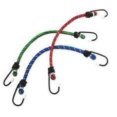 three lanyards with different colors and designs on each leash, one has a light bulb