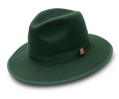 Hunter Green 3 ⅛ Brim Wool Felt Hat with Red Bottom Dobbs Hats, Homburg Hat, Felt Dress, Popular Hats, Stacy Adams Shoes, Banded Collar Shirts, Mens Hats Fashion, Fedora Hat Men, Elevation Design