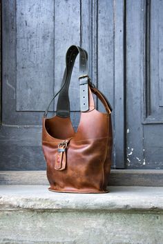 Leather Shopper Bag Brown Tote unique handmade purse hobo | Etsy Handmade Hobo Crossbody Bag For Everyday Use, Handmade Crossbody Hobo Bag For Everyday Use, Vintage Handmade Bucket Bag For Everyday, Vintage Rectangular Bucket Bag For Everyday Use, Handmade Hobo Shoulder Bag For Everyday Use, Handmade Everyday Bucket Shoulder Bag, Handmade Bucket Satchel For Everyday Use, Handmade Square Bucket Bag For Everyday, Square Handmade Bucket Bag For Everyday