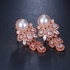 Pair ROSE GOLD Pearl Leaf Dangle Drops Wedding Gauges tunnels Plugs earring 8g 6g 4g 2g 0g 00g 7/16" 1/2" 3mm 4mm 5mm 6mm 8mm 10mm 11mm 12mm #WeddingGauges #CompetitionEarrings #gauges #PageantEarrings #FormalGauges #plugs #earrings #PromGauges #PageantGauges #WeddingEarrings Wedding Gauges, Unique Dangle Earrings, Pageant Earrings, Rose Gold Pearl, Ring Der O, Tunnels And Plugs, Gauged Earrings, Plugs Earrings, Sterling Silver Dangle Earrings