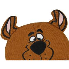 Get ready to solve mysteries in style with this Scooby-Doo beanie. The brown Scooby-colored beanie features an embroidered face and collar design with 3D ears. Scooby's friendly face is instantly recognizable to fans of all ages, which brings this beloved cartoon character to life. This beanie is made with high-quality materials designed for comfort and durability. Whether you're a die-hard Scooby-Doo enthusiast or just looking for a fun and cozy accessory, this beanie is a must-have. Novelty Cap Beanie One Size Fits Most, Novelty One Size Fits Most Cap Beanie, Novelty One-size-fits-most Beanie Cap, Trending Hats, Straw Panama Hat, Straw Visor, Embroidered Face, Cozy Accessories, Hat Beanie