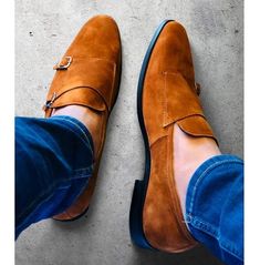 Men Tan Color Formal Double Monk Shoes, Classic Suede Dress Shoes Suede Dress Shoes, Monk Shoes, Quality Leather Boots, Cap Toe Shoes, Double Monk Strap, Leather Formal Shoes, Tan Dress, Custom Design Shoes, Monk Strap Shoes