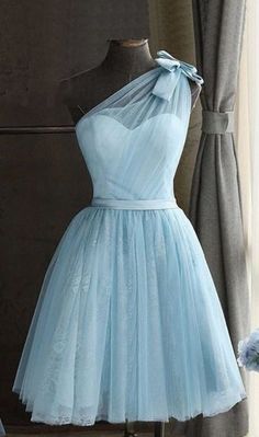 SSR129,blue one shoulder bowknot sweetheart sleeveless homecoming dresses · SheSheRose · Online Store Powered by Storenvy Blue One Shoulder Dress For Prom, Blue One-shoulder Dress For Prom, Blue One Shoulder Sleeveless Dress For Prom, Tulle One Shoulder Dress For Prom, Light Blue Homecoming Dress, Prom Dress Two Piece, Burgundy Homecoming Dress, Burgundy Homecoming Dresses, Prom Dress Black