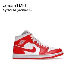 Willing To Negotiate Just Tmp Shoes Jordan 1, Jordan Red, Shoes Jordan, Womens Jordans, Jordan 1 Mid, Jordan Shoes, Orange Red, Jordan 1, Color Orange