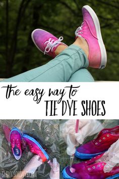 the easy way to tie dye shoes