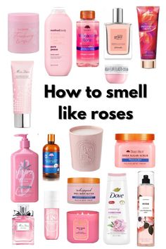 How to smell like rose 🌹 How To Smell Like Strawberries And Roses, How To Smell Like Rose Water, Rose Hygiene Products, How To Smell Like Different Scents, How To Smell Like A Flower, How To Smell Like Cherry Blossom, How To Smell Like Flowers All Day