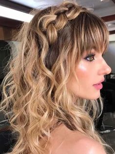 Wedding Hair Bangs, Bridal Hair Down, Front Bangs, Front Hair Styles, Peinados Fáciles Para Cabello Corto, Beautiful Braids, How To Style Bangs, Penteado Cabelo Curto, Wedding Hairstyles Updo