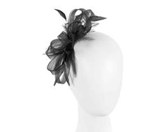 Elegant design featuring loops with feathers. This stunning black headpiece is hand made to order by us in Melbourne and we can make it in any colour, making it a perfect choice as a bridal headpiece or flower girl fascinator. If you do not find the required colour in our colour chart, you can send us a small piece of fabric and we will match it for you. Leave us a comment with your order about color if custom design is required. From wedding to Melbourne Cup or Ascot, this fascinator will turn Black Adjustable Headpiece For Event, Adjustable Black Headpieces For Events, Black Feather Hair Accessories For Party, Adjustable Black Feather Headpiece, Adjustable Black Feathered Headpiece, Black Feathered Hair Accessories For Party, Black Event Headband, Formal Black Feathered Headpiece, Black Adjustable Feather Trim Headpiece