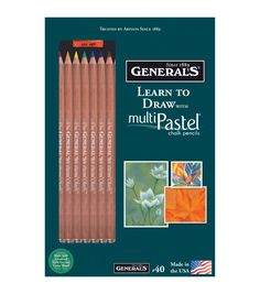 a set of four pencils with the title'learn to draw with multi pastel '