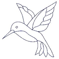 a drawing of a hummingbird flying in the air