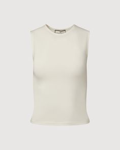 White Chic Second-skin Fit Tank Top, Fitted Sleeveless Muscle Tee, Solid Fitted Sleeveless Muscle Tee, Fitted Muscle Tee For Spring, Spring High Stretch Tank Tops, Fitted Muscle Tee For Everyday Spring Wear, Fitted Tank Top For Everyday Wear, Fitted Casual Solid Muscle Tee, Fitted Solid Color Muscle Tee