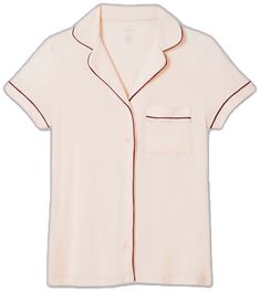 Tommy John Pajamas, Soft-washed Loungewear Tops With Shirttail Hem, Pink Relaxed Fit Sleepwear With Pockets, Pink Sleepwear With Button Closure, Pink Button-up Sleepwear For Loungewear, Tommy John, Womens Pajama Shorts, Pajama Top, Pajama Shorts