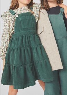 Corduroy Dress Outfit, Corduroy Pinafore, Corduroy Pinafore Dress, Kids Winter Fashion, Fashion Gowns, Corduroy Dress, Zara Kids, Pinafore Dress, Moda Vintage