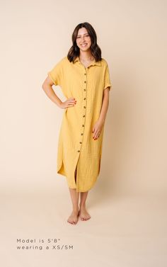 Shop All Colors: HERE Sizing: XS/S (2-6), M/L (6-10), XL/XXL (10-16) Short Sleeve Cotton Shirt Dress For Brunch, Flowy Short Sleeve Shirt Dress For Daywear, Oversized Midi Dress For Spring Day Out, Oversized Knee-length Dress For Day Out, Chic Oversized Short Sleeve Dresses, Oversized Knee-length Dress For Daywear, Oversized Knee-length Day Dress, Cotton Midi Dress With Short Sleeves For Daytime, Cotton Maxi Dress With Short Sleeves For Daytime