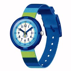 Stripy blue Kids Watch - SHOPKURY.COM